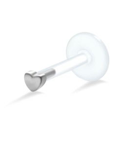 Heart Shaped Labrets Push-in LA-186